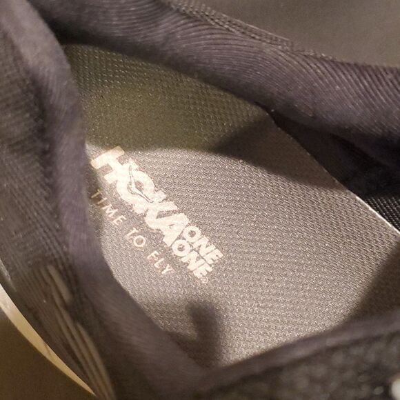 HOKA‎ ONE Cavu Black Running Shoes Mesh Upper - Size 10 1/2 - Picture 8 of 12